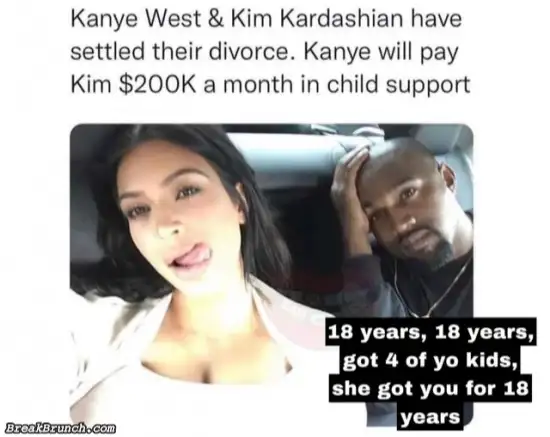 Kanye West and Kim Kardashian settled their divorce