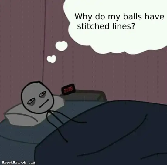 Why do my balls have stitched lines
