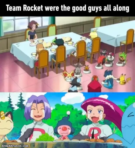 Team Rocket is the real good guys