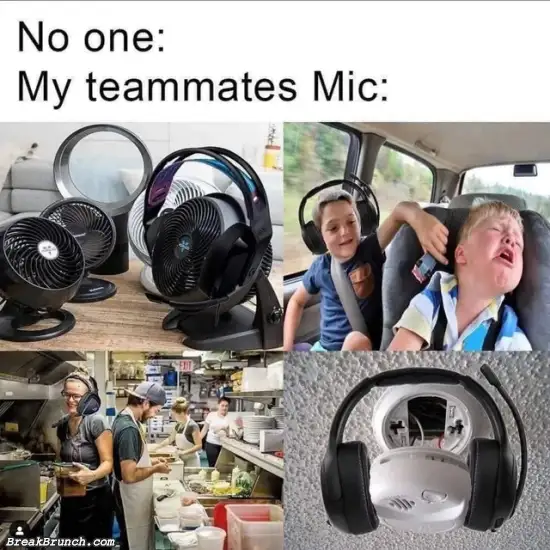 My teammates and their mics