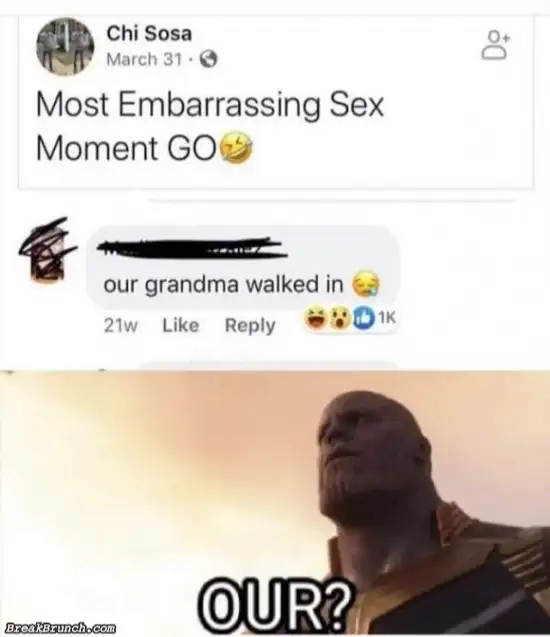 Most embarrassing sex moment