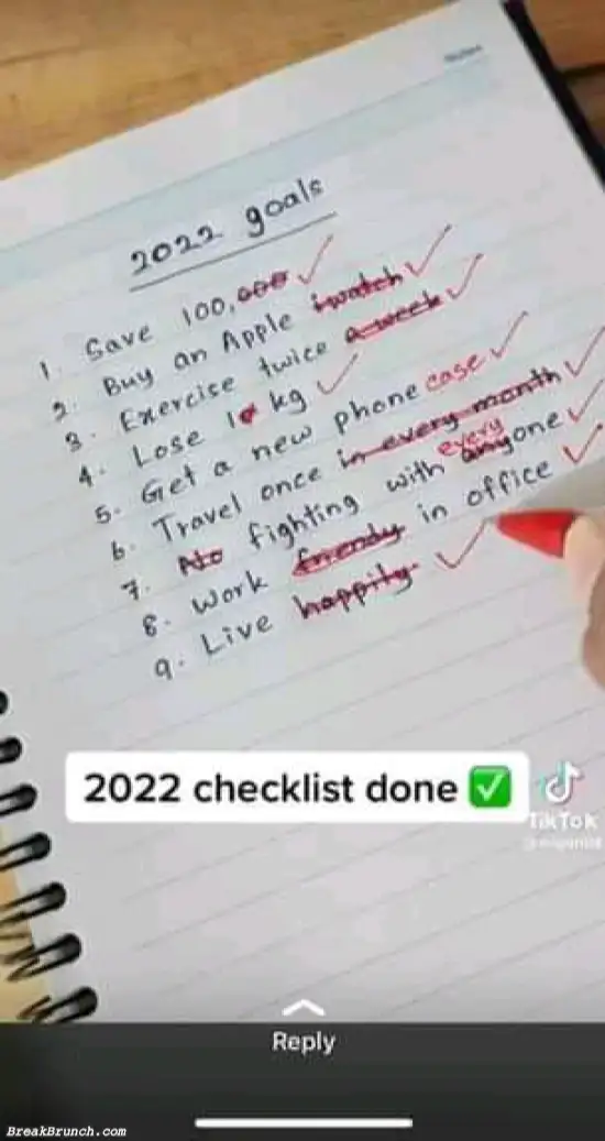 2020 checklist done