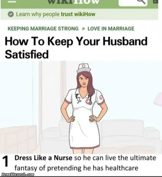 How to keep your husband satisfied