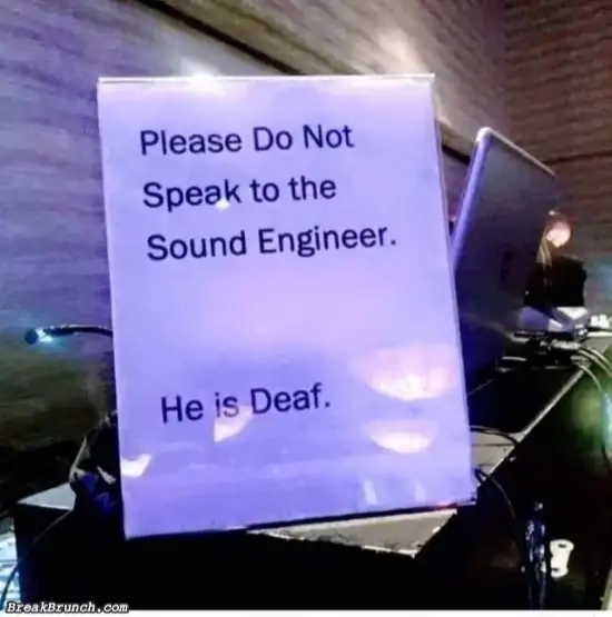 Do not speak to sound manager