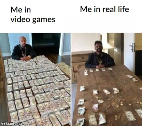 Video game and real life