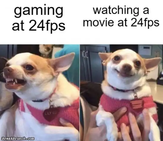 Gaming and watching movie are not the same