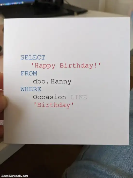 How developers say happy birthday