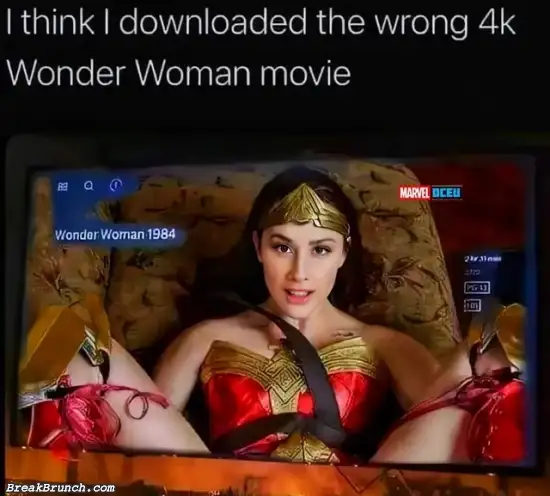 I think I download the wrong Wonder Woman movie