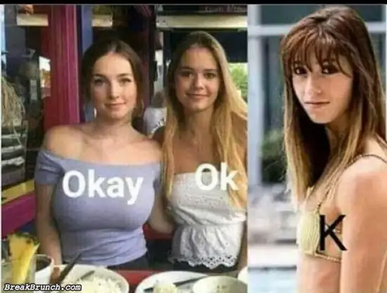 Okay vs ok vs k