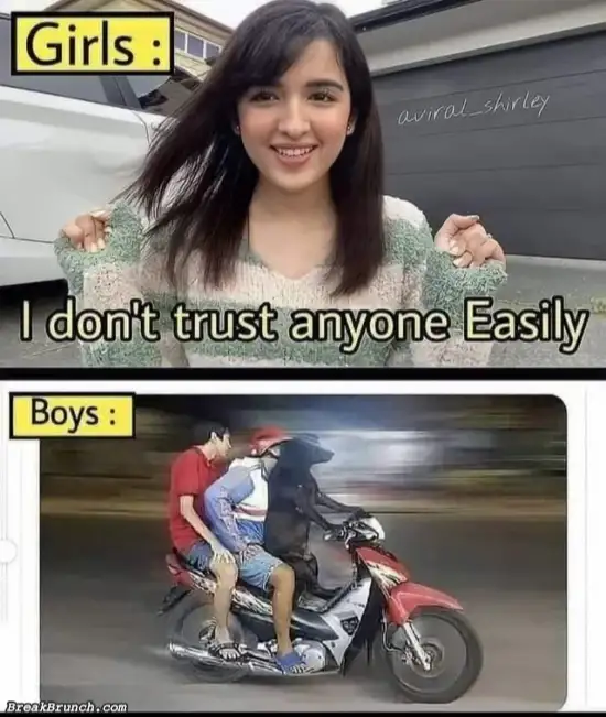 Girls and boys trust issue