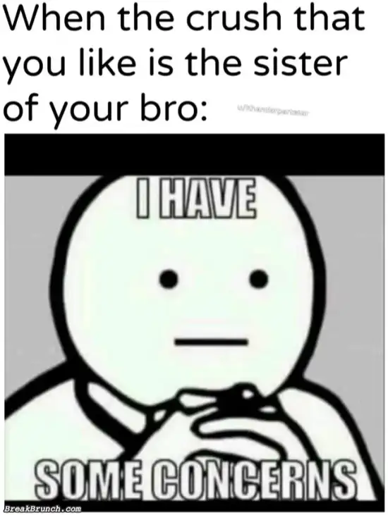 When you like your bro’s sister