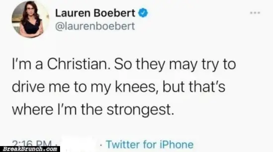 She is strongest on her knee