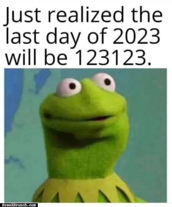 The last day of 2023 will be 123123