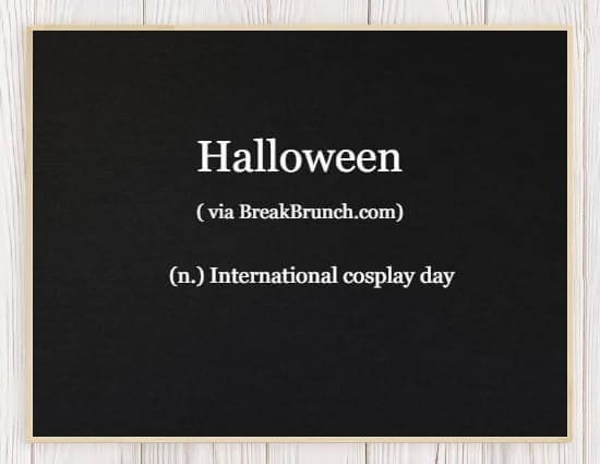 Hilarious honest Dictionary – Halloween
