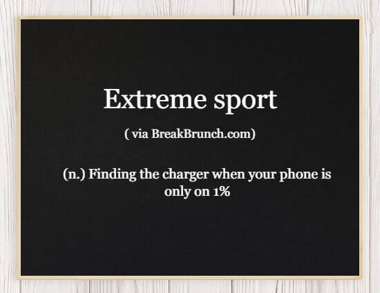 Hilarious honest Dictionary – Extreme sport