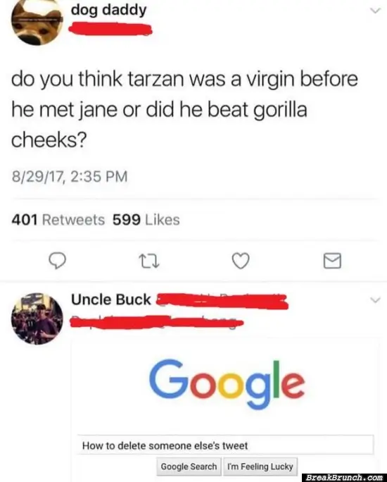 Do you think Tarzan was a virgin