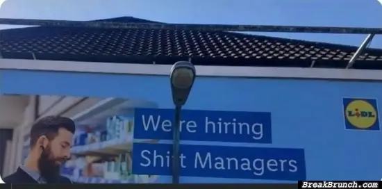 We are hiring shit manager