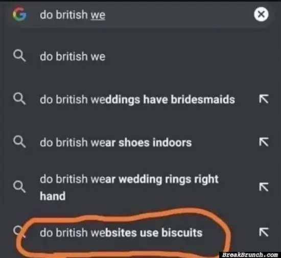 Do british websites use biscuits