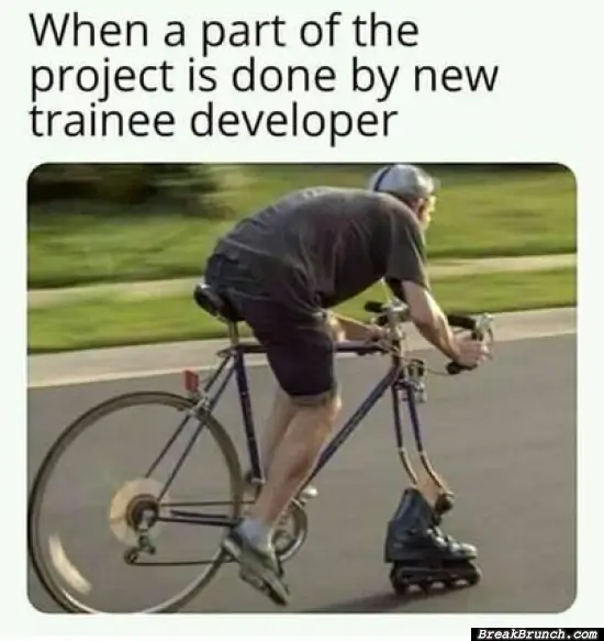 When new developer joined a project