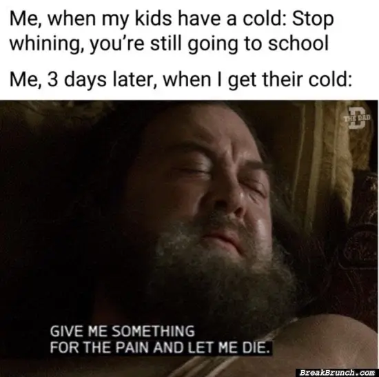 When my kids got cold