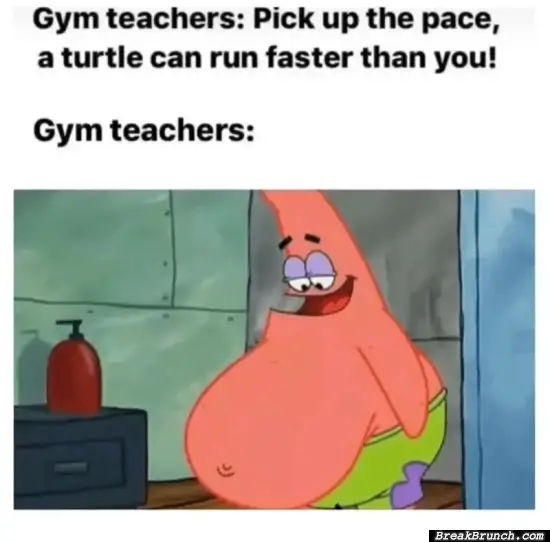 Gym teacher at their best