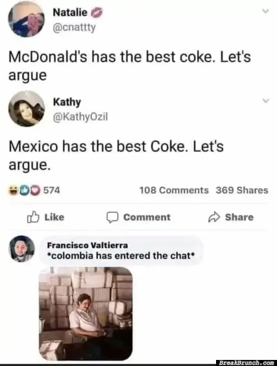 Who has the best coke