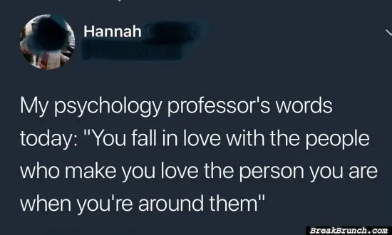 A wise professor’s words about love
