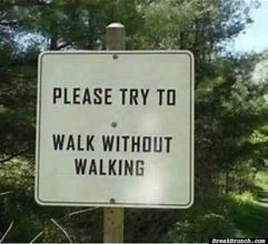 Tell me how to walk