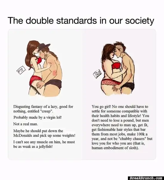 Double standards in our society