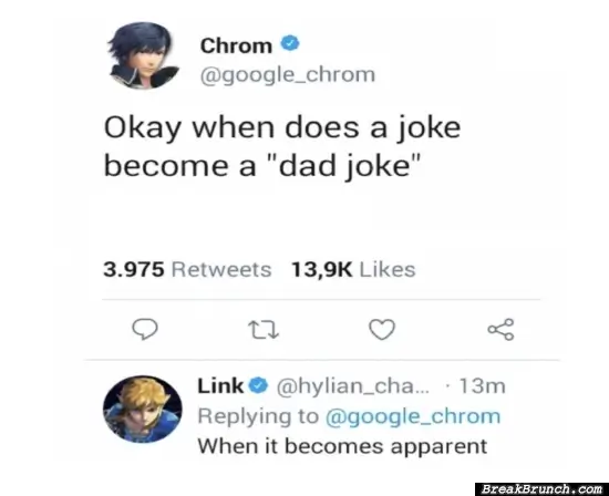 When does a joke become a dad joke