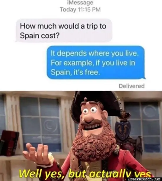 How much would a trip to Spain cost