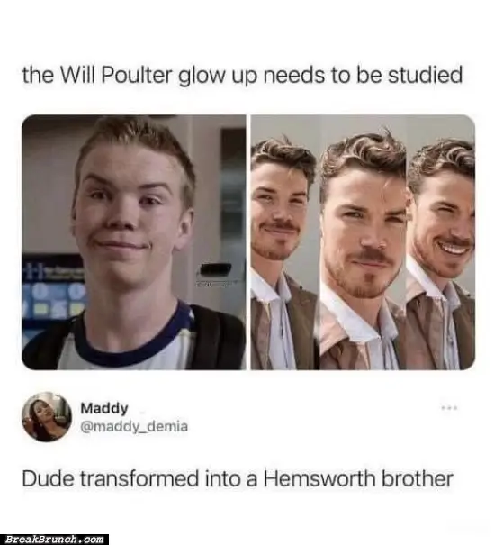 Will Poulter grow into Hemsworth brother