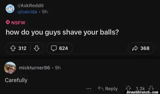 How do you shave your ball