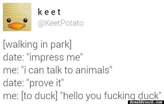 I can talk to animal