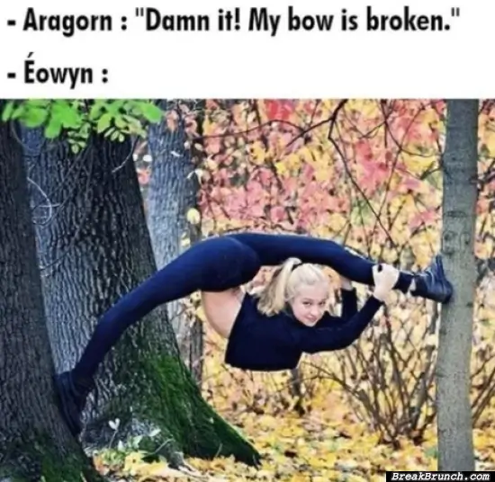 When Aragorn’s bow is broken