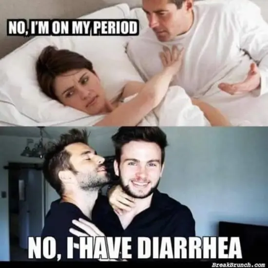 Period and diarrhea are the same thing
