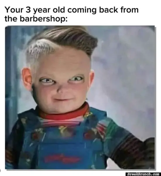 Typical haircut for 3 years old boy