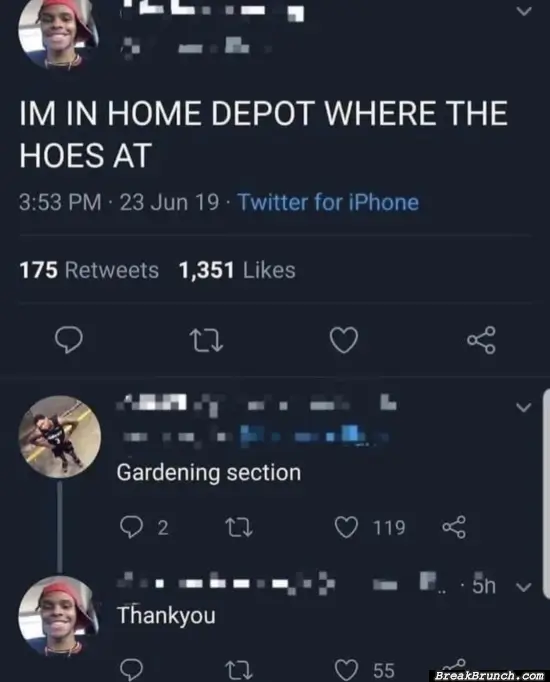 Where the hoes at Home Depot