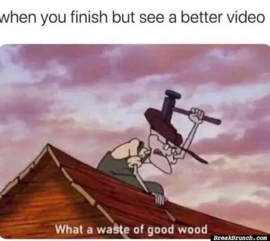What a waste of good wood