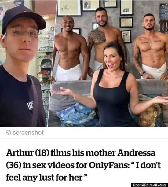 Son files his monther for OnlyFans