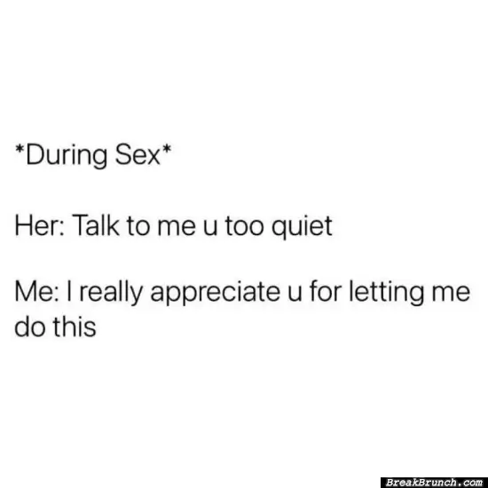 Talk to me during sex