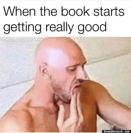 When the book starts to get really good