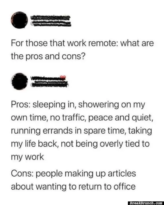 The pros and cons of working remote