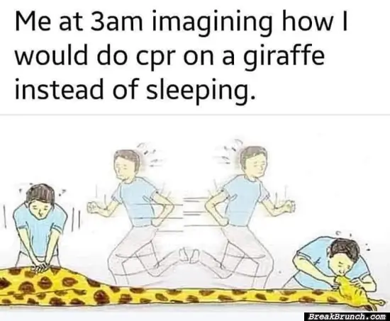 How to do cpr on giraffe