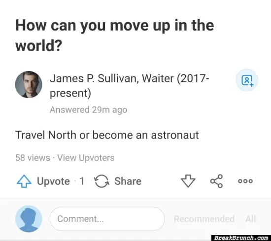 How to move up the world