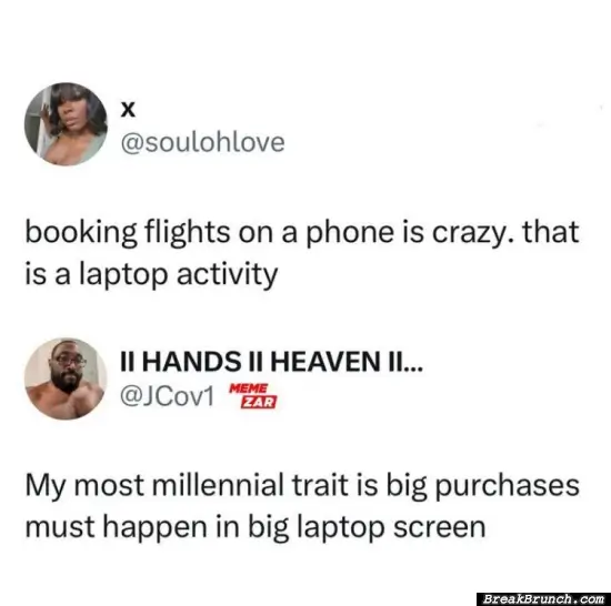 Booking flights on phone