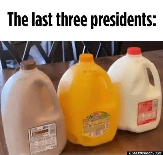 The last 3 presidents