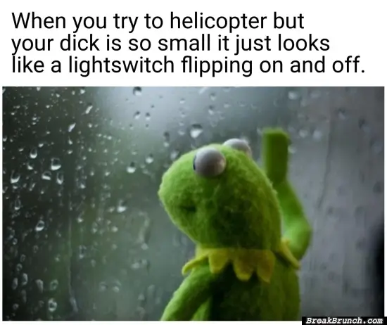 When you try to helicopter