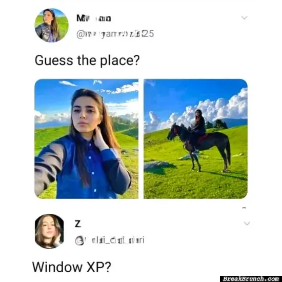 This is the Windows XP place