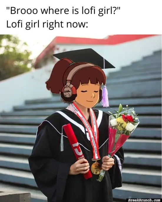 Lofi girl graduation